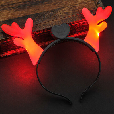 

〖Follure〗Antlers Headdress Headband Hoop Bar KTV Concert Shiny Antlers Wholesale Flashing
