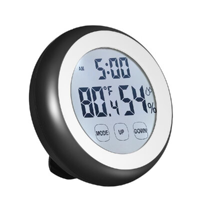 

°C°F Digital Thermometer Hygrometer Temperature Humidity Meter Alarm Clock Touch Key with Backlight