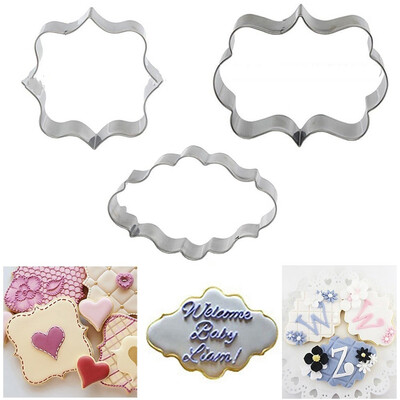 

Siaonvr 3Pcs Cake Tool Mold Mould Pastry Fondant Cookies Cutter Decorating Sugarcraft
