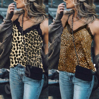 

Women V-Neck Lace T-shirt Blouse Ladies Summer Sleeveless Lace Up Vest Tops Sexy