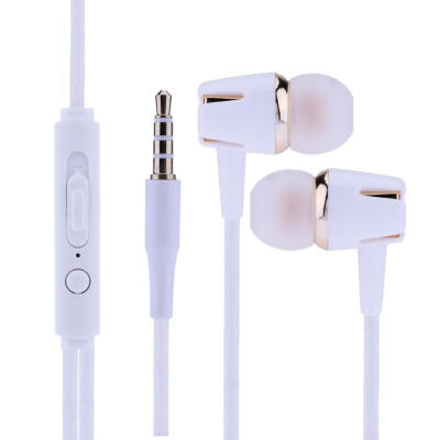 

Universal Plating In-ear Stereo Earphone Headphone Headset For IOS Android