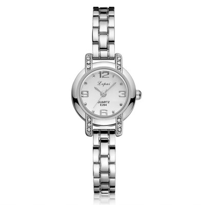 

New Watches Women Disc Roman Numeral Alloy Strap Luxury With Rhinestone Ladies Quartz Wristwatch Casual Dress Fashion Clock