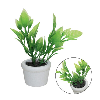 

YIWULA112 16 Dollhouse Miniature Scene Model Green Potted Plant Pretend Play Toy