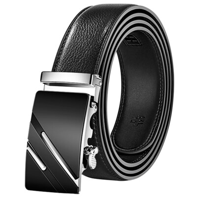 

New mens casual cow genuine leather belts strap male belt golden automatic buckle cinto masculino Business Genuine Leather Belt