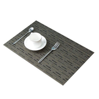 

Non-Slip PVC Waterproof Insulation Table Mat For Dining Table Multicolored Heat-Resistant Placemats For Home Restaurant