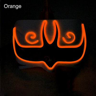 

EL Wire LCold Light Mask Upper Face Covered Battery Powered Glowing Cosplay Costume for Halloween Party Supplies Christmas