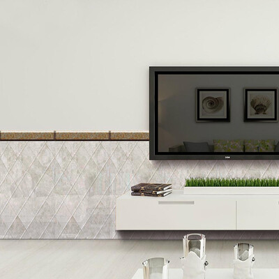 

Toponeto 40x100cm Adhesive Tile Art metope Wall Decal Sticker DIY Kitchen Bathroom Decor