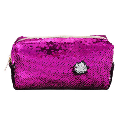 

Toponeto Women Girls Fashion Double Color Sequins Pen Bag Storage Bag Ladies Purse Pouch
