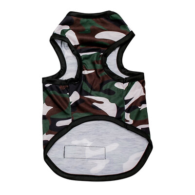 

Pet Dog Vest Summer Clothes Camouflage Army T Shirt For Small Dogs Cotton Sportswear Puppy Cat Costume Dogs Sleeveless Shirt