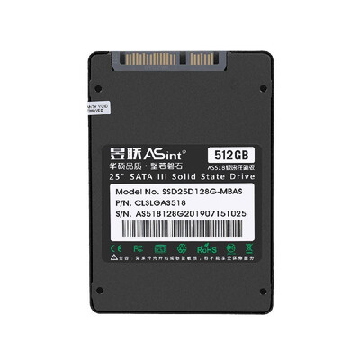 

ASint AS518 SATA 25" SSD Solid State Drive Hard Disk for Desktop Laptop 128GB