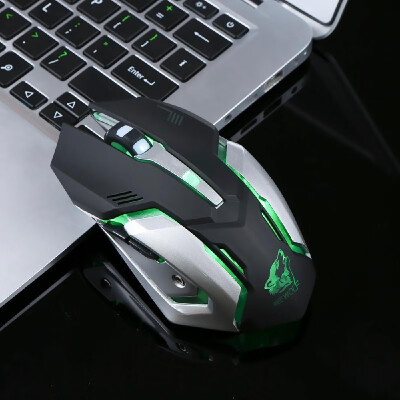 

Free Wolf Wireless Gaming Mouse 1800DPI Mechanical Mouse for Game Player with Programmable Buttons Ergonomic Grip Silent Gaming Mi