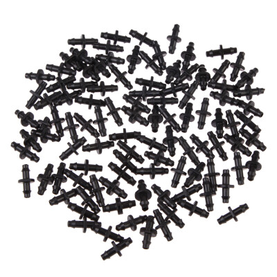 

100 Barbed Double Barb Used 47mm Polyethylene Tubing Garden Hose Connector