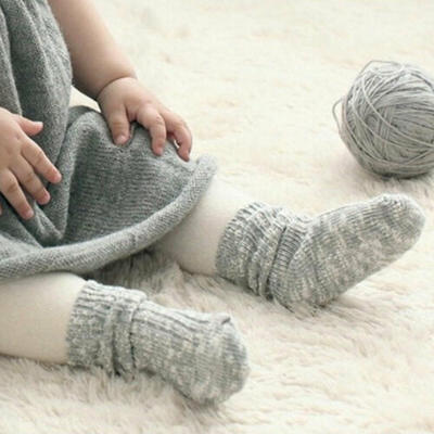 

Cute Kid Baby Boy Girl Socks Toddler Knitting Warm Thick Non-slip Floor Socks US