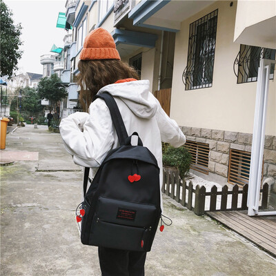 

Ins bag girl son Korean version of the campus Sen department bf wind canvas shoulder bag female hundred to carry ulzzang backpack