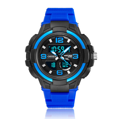 

OHSEN Austrian new multi-function calendar week electronic watch fashion sports waterproof tape electronic student table