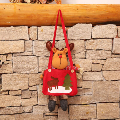 

〖Follure〗Christmas Doll Portable Apple Bag Childrens Candy Bag Santa Claus Gift Bag