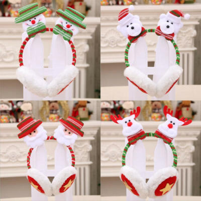 

Christmas Cute Fur Ear Muffs Warmer Women Girl Plush Winter Warm Thick Fluffy US
