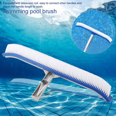 

〖Follure〗Pool Brush Head Strong Aluminium Heavy Duty Swimming Pool Cleaning Brush