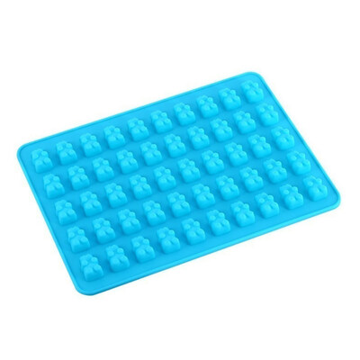 

50 Bears Cavities Silicone Chocolate Candy Ice Mold Baby Shower Baking Tool