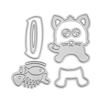 

1 Set Cat Dog Metal Cutting Dies for DIY Scrapbooking Embossing Stencil