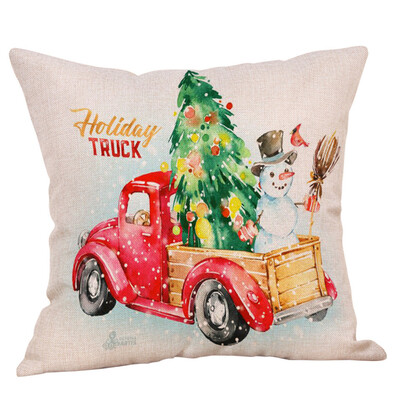

Siaonvr Christmas Throw Pillow Cover Pillowcases Decorative Sofa Cushion Cover