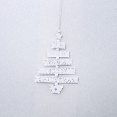 

1X Creative Wooden Christmas Tree Hanging Ornament DIY Xmas Pendants Gifts Decor