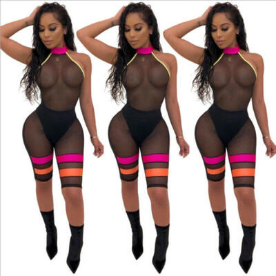 

Womens Sexy Clubwear Holiday Trousers Mini Jumpsuit Playsuit Romper Beach Shorts