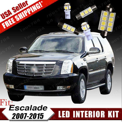 

18PCS White LED Dome Map Bulb Interior Package Kit For Cadillac Escalade 2007-15