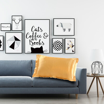 

Gobestart Eid Al-Fitr Pillowcase Linen Sofa Cushion Cover Home Decoration Pillowcase