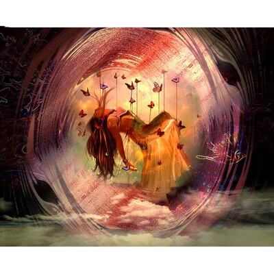 

Diamond Painting Square&Round New Arrival Butterfly Diamond Embroidery Full Set Character Home Decoration