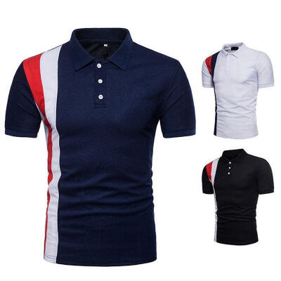 

Stylish Men&39s Slim Fit POLO Shirts Short Sleeve Casual Plain T-shirt Tees Tops