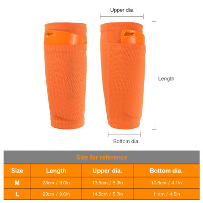 

2 PCS Soccer Shin Sleeves Football Calf Socks Breathable Football Protective Sleeves with Pocket for Shin Guards