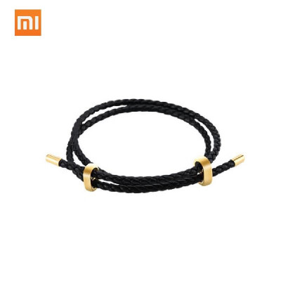 

Original Xiaomi Mijia LUCKYME Wild Genuine Leather String Rope Pull Bracelet 25cm 44cm Men Women Bracelet Band