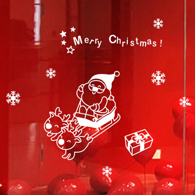 

〖Follure〗New Year 2017 Merry Christmas Wall Sticker Home Shop Windows Decals Decor