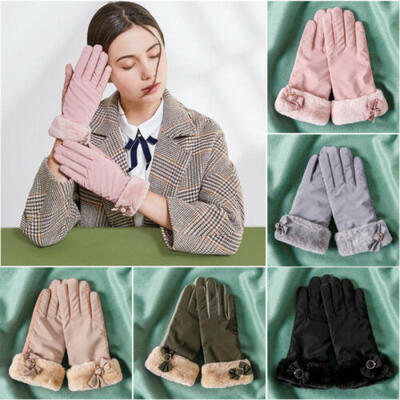 

UK Womens Winter Finger Gloves Wrist Thermal Mittens Warm Touch Screen Gloves