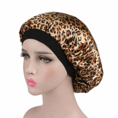 

Womens Floral Faux Silk Night Sleep Cap Hair Bonnet Hat Head Cover Turban Wrap