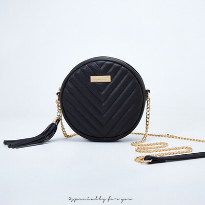 

Tailored Fashion Women Striped Vintage Leather Messenger Bags Circular Crossbody Bags