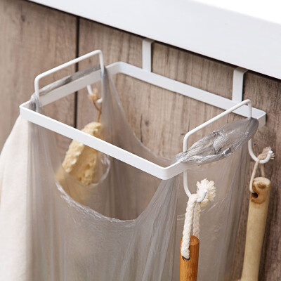 

Hanging Bracket Door Trash Holder Kitchen Garbage Bin Bag Storage Rack Useful Uk