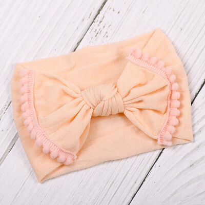 

Baby Girl Bunny Rabbit Bowknot Turban Nylon Headband Elastic Hair Band Headwrap