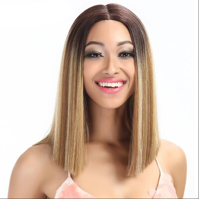 

Noble Hair Synthetic Lace Front Wig Straight Hair 14 Inch Lace Wigs Ombre Hair Synthetic Lace Front Wig