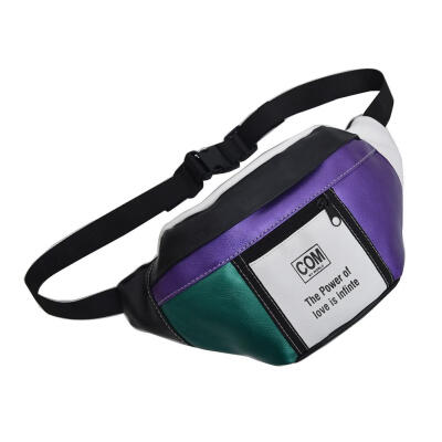 

Splicing Color Shoulder Handbags Unisex Waist Fanny Packs Satchel Chest Bag