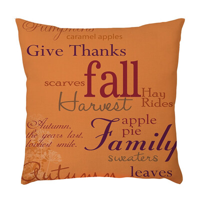 

Tailored Home Car Bed Sofa Decorative Letter Pillow Case Cushion Cover