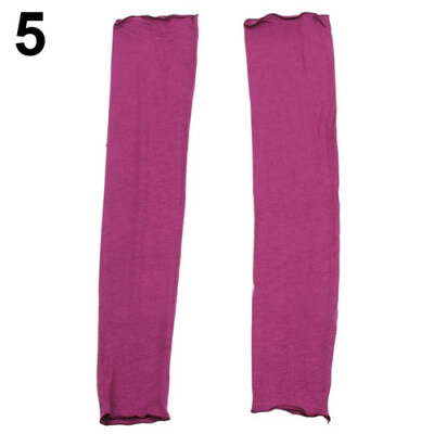 

Women Long Fingerless UV Sun Protection Driving Cover Arm Sleeves Mittens