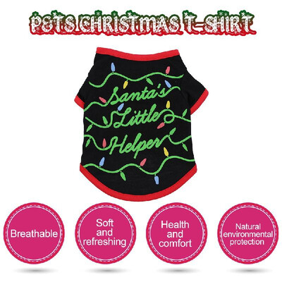 

Pets Christmas T-Shirt for Dogs Christmas Pet Clothes Christmas Pet Costume Dog Shirt Dog T-Shirts