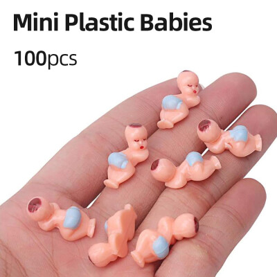 

100pcs Mini Baby Mini Plastic Babies for Baby Shower Ice Cubes Game Babies Party Decorations