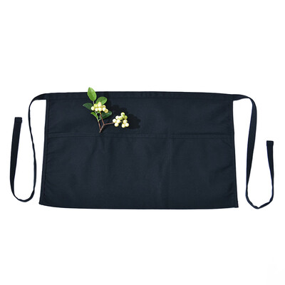 

Cotton Kitchen Restaurant Gardening Apron Half Short Bib Waterproof Anti-Oil