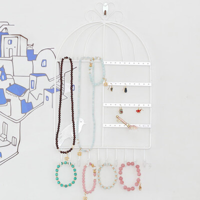 

〖Follure〗Jewelry Organizer Display Jewelry Stand Hanging Wall-Mounted Vintage Birdcage