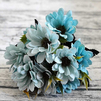 

Wedding Bouquet Silk Daisy 5 Branches Fake Plants Artificial Flowers Home Decor