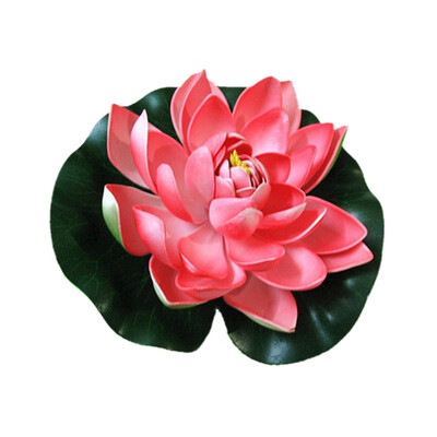 

1pc Simulation Water Lily Garden Pool Plant Ornament Colorful Home Artificial Fake Lotus Floating Flower Pond Tank Plant