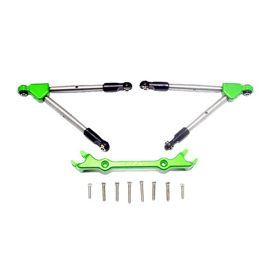 

Tailored Upgrade Part Aluminum Front Tie Rods with Stabilizer For Traxxas Rustler 4X4 VXL